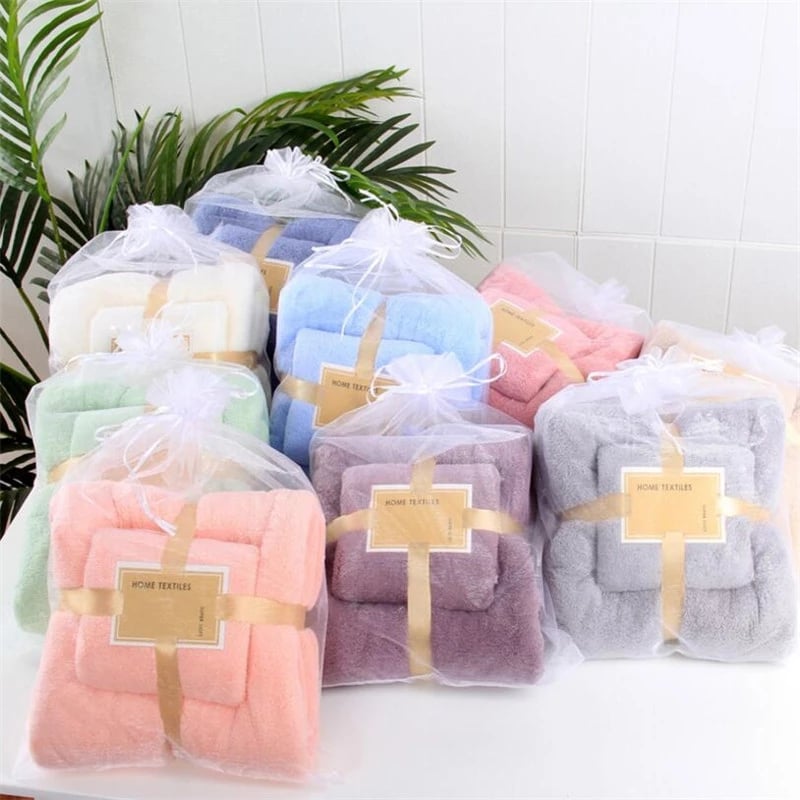 Super absorbent high-density thickened towels are large bath towels for men and women, children’s super soft towel sets, mother and child towels do n SaraMart UK Shopping