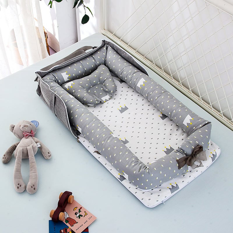 High quality foreign trade plush crib wholesale sleeping pad soft comfortable portable home for babies to sleep SaraMart UK Shopping