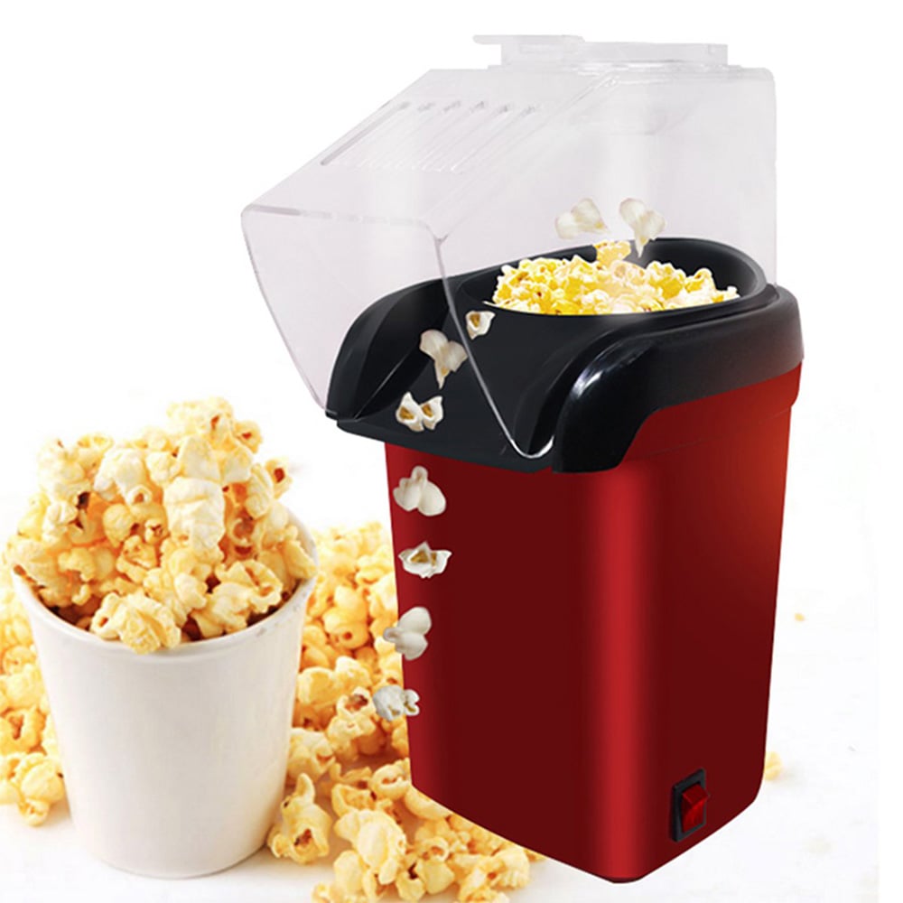 Electric Corn Popcorn Maker Household Automatic Mini Hot Air Popcorn Making Kitchen Machine DIY Corn Popper Children Kids Gift SaraMart UK Shopping