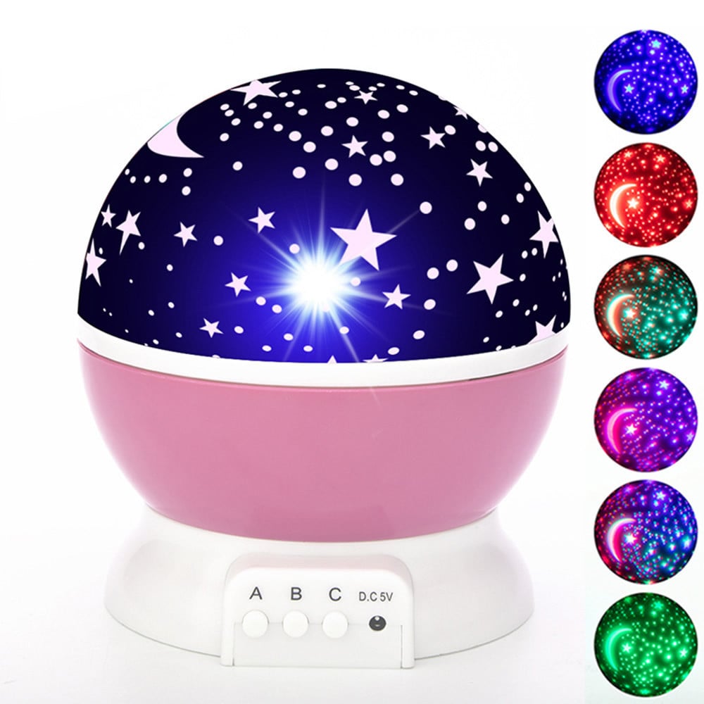 Led starry sky light fantasy colorful automatic rotating romantic star projection light SaraMart UK Shopping